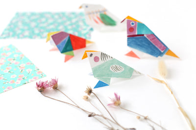 DIY Origami : Mésanges colorées !