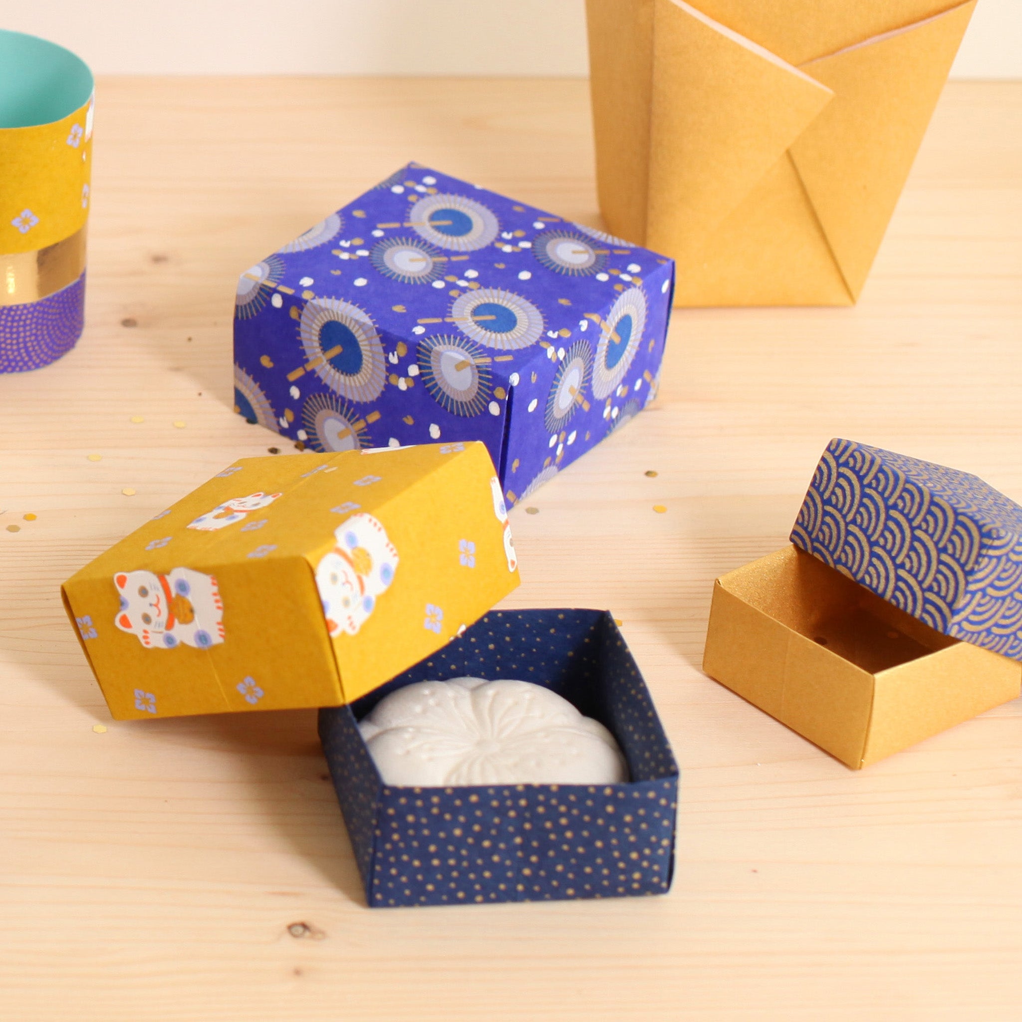 TUTO La boîte carrée à couvercle en origami – Adeline Klam