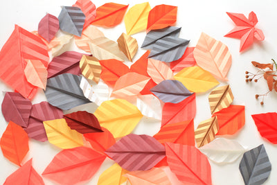 TUTO Feuille en origami & Mobile d'automne