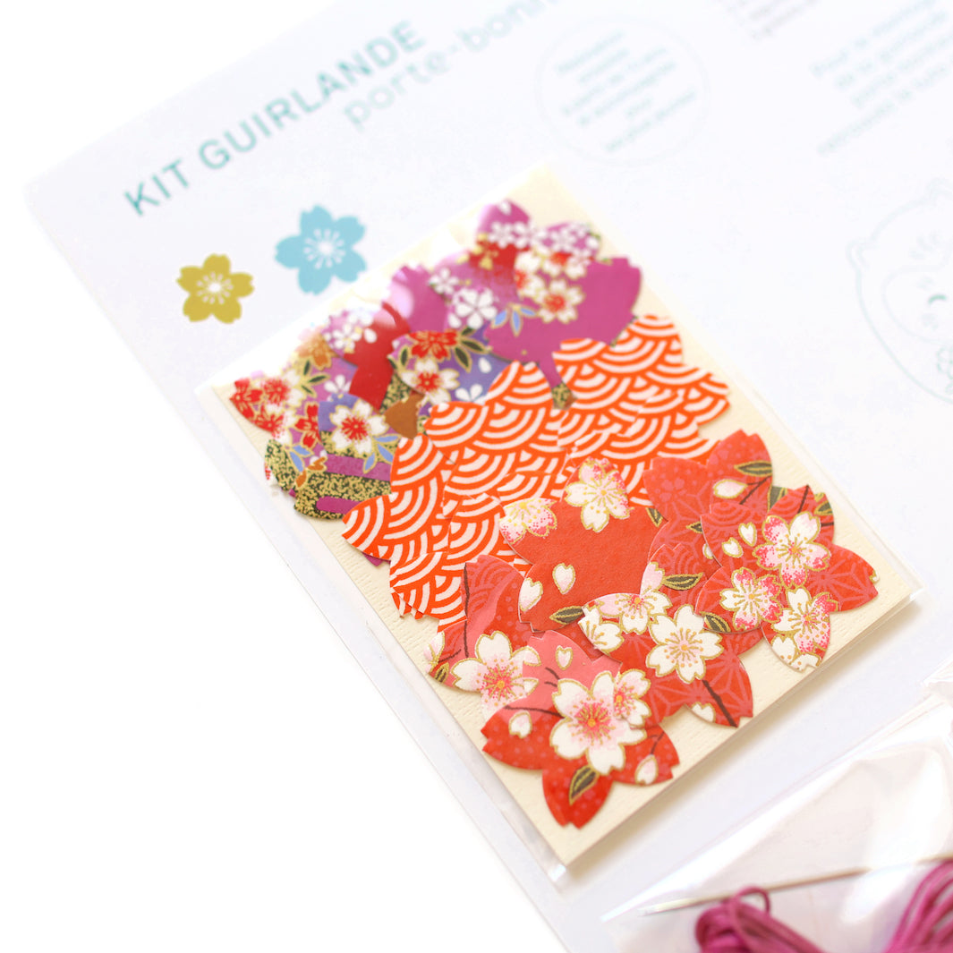 Kit Guirlande Porte-Bonheur - Pourpre, Rouge Orange et Parme - Byzance