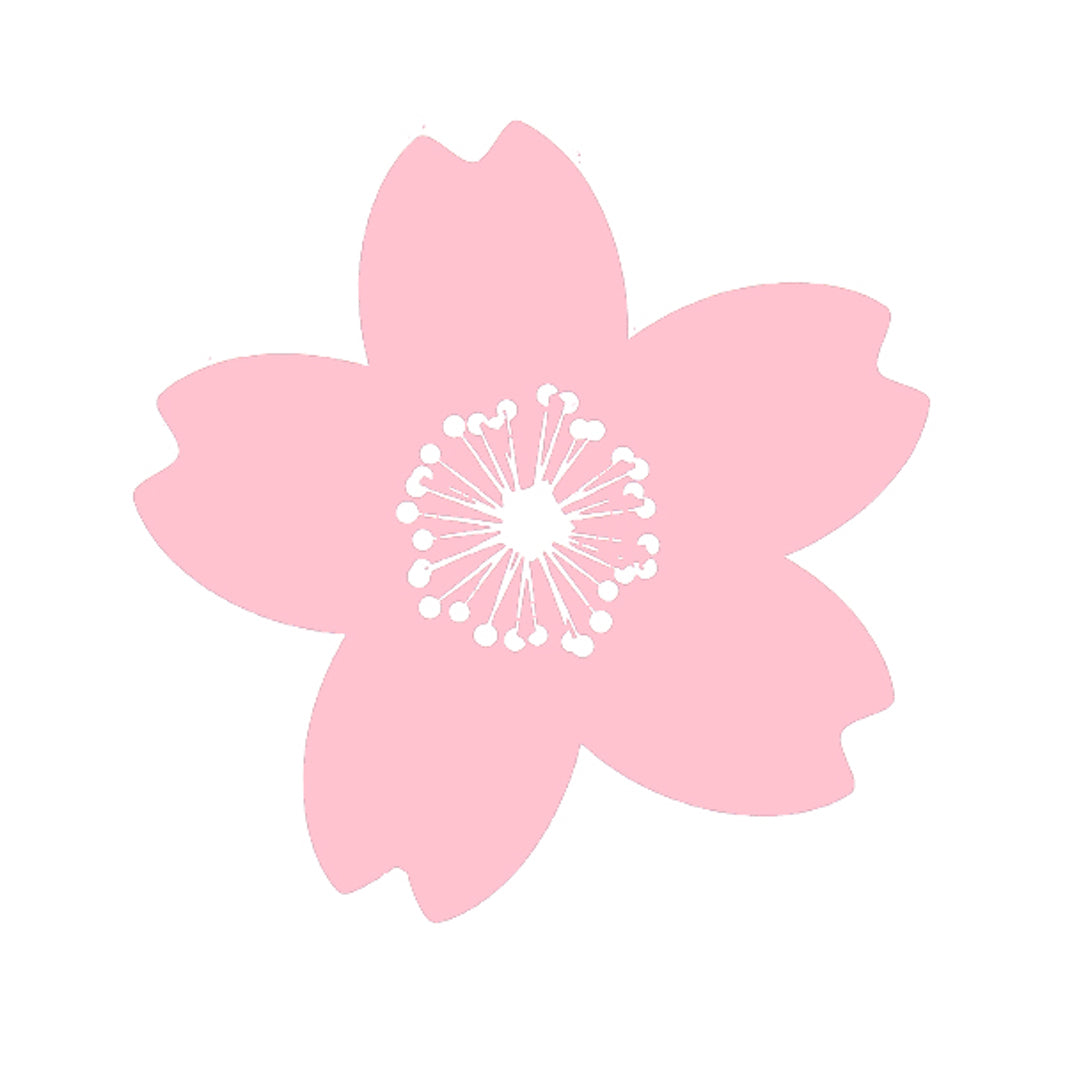 photo packshot du motif du tampon « fleurs de cerisier graphique » rico design