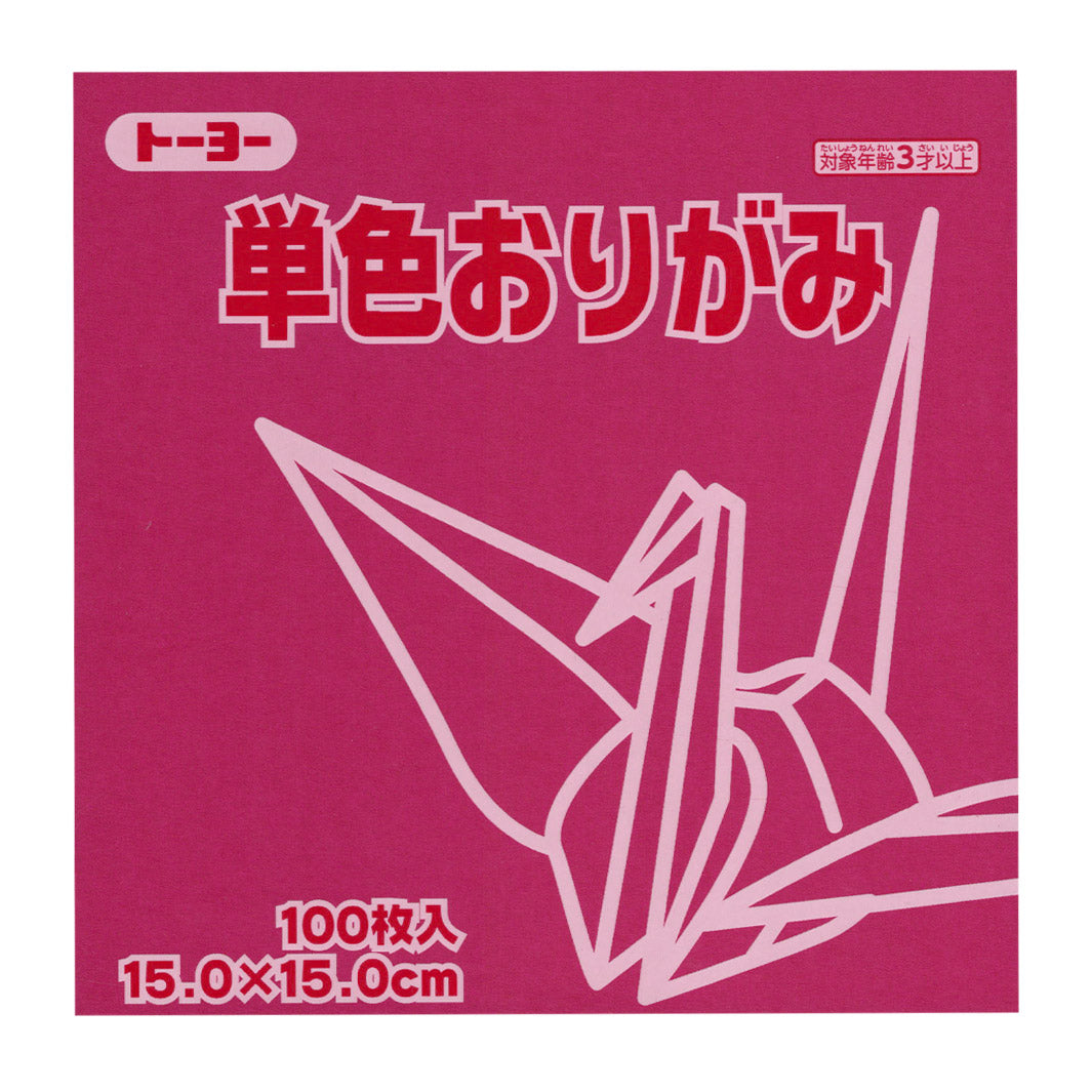 Toyo Origami Tant Paper - 15cm X 15cm, 100 Sheets, 100 Different Colors/Patterns