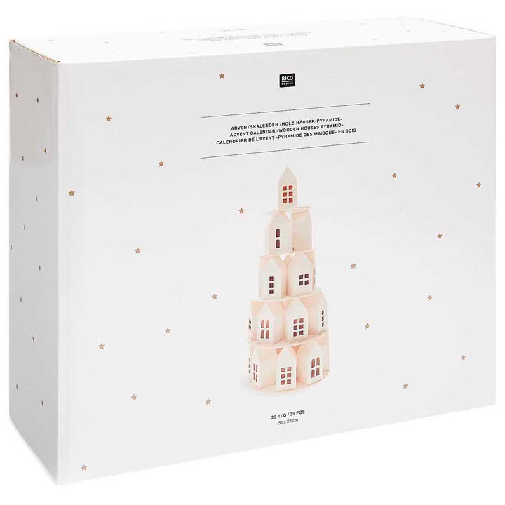 Calendrier de l'Avent - Pyramide de Maisonnettes