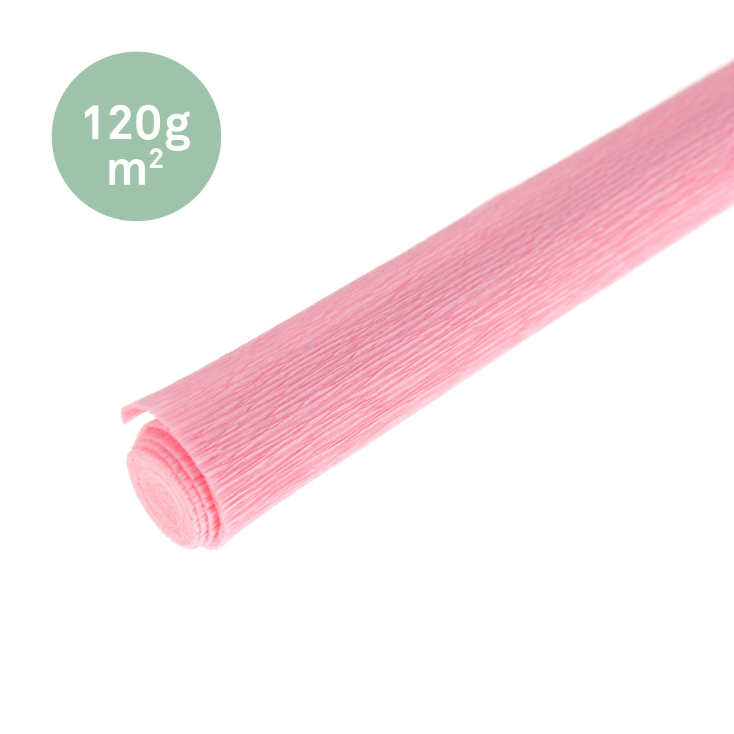 Papier crêpon - 50 cm, rose acheter en ligne
