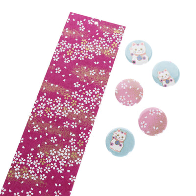 photo packshot avec une vue de biais du pêle-mêle tapissé du papier japonais aux motifs de fleurs au vent violet pourpre M985 adeline klam