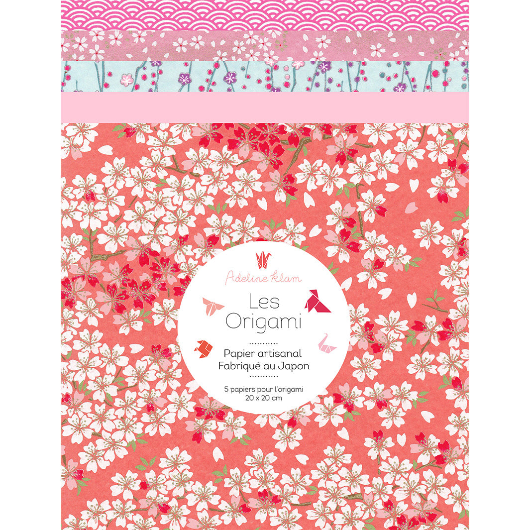 5 Papiers Origami - 20 x 20 cm - Candy