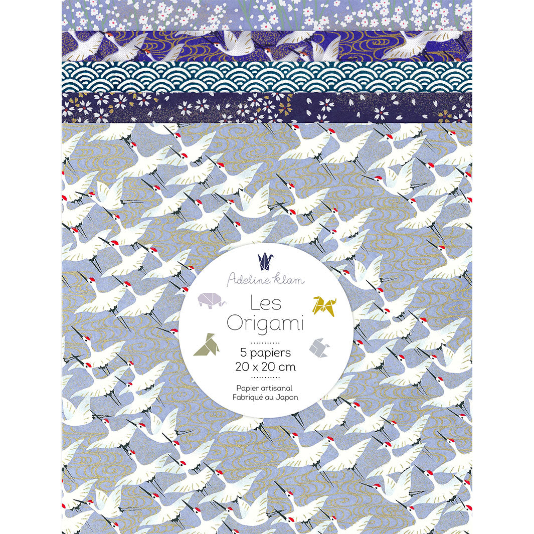 5 Papiers Origami - 20 x 20 cm - Shiretoko - 20 O