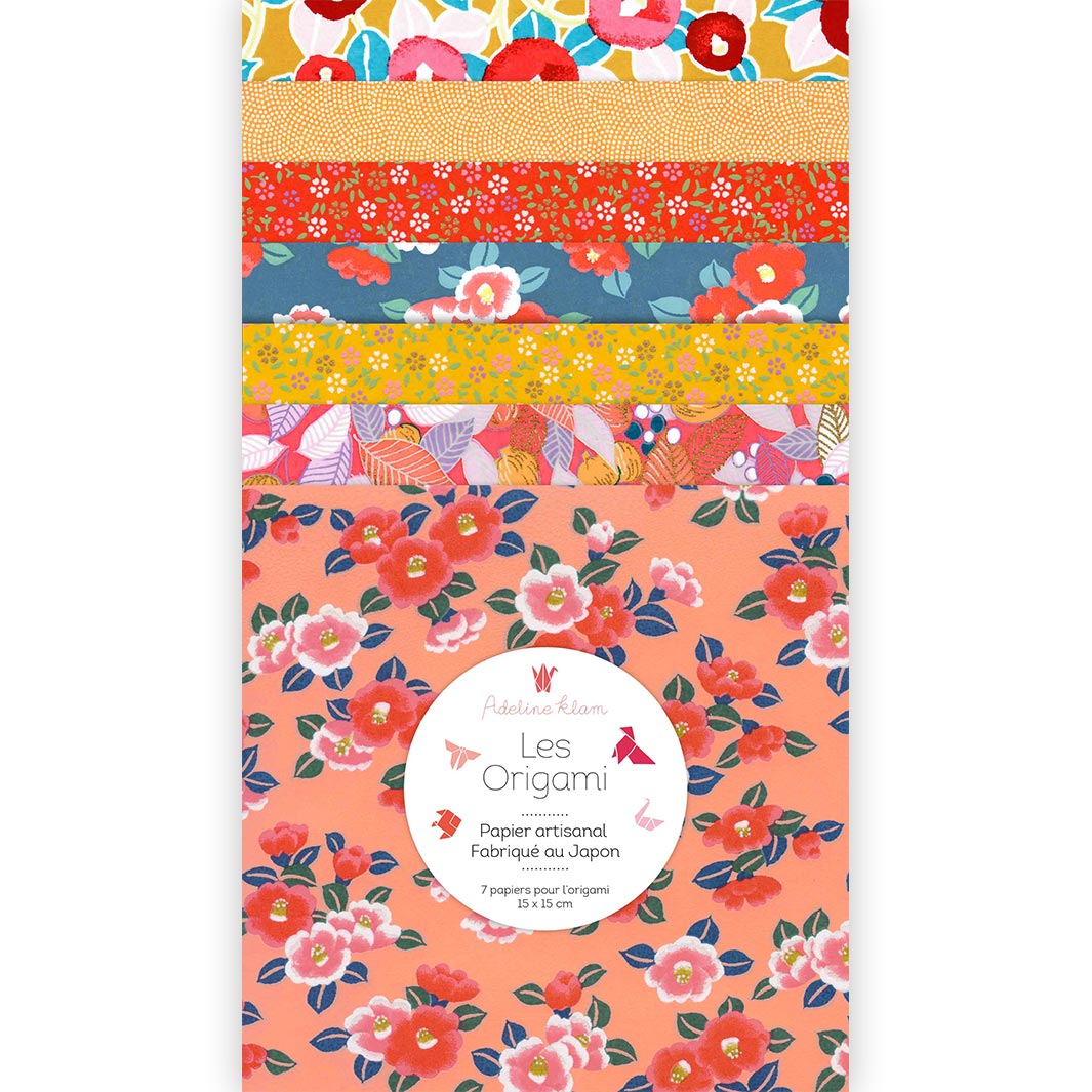 Papiers Assortis 7.5cm - Oeillets rouge
