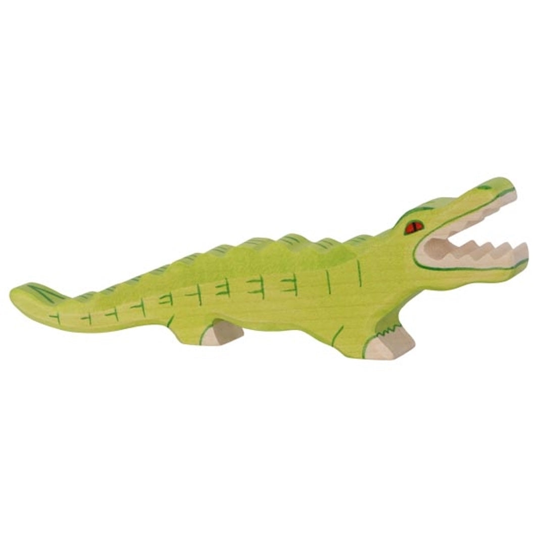 Crocodile en bois - Holztiger