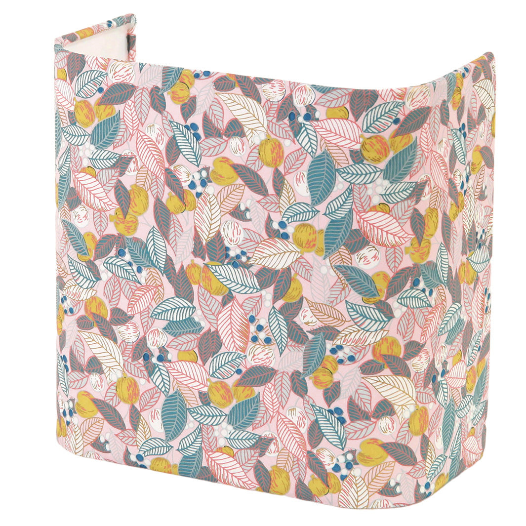 Applique murale japonaise - Feuilles, Baies et Fruits - Rose Pâle, Bleu Gris et Jaune Coing - M896