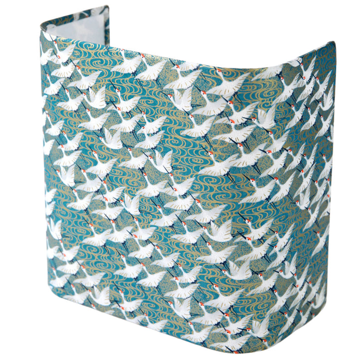 Applique Murale Japonaise - Envolée de Grues - Bleu Canard - M932