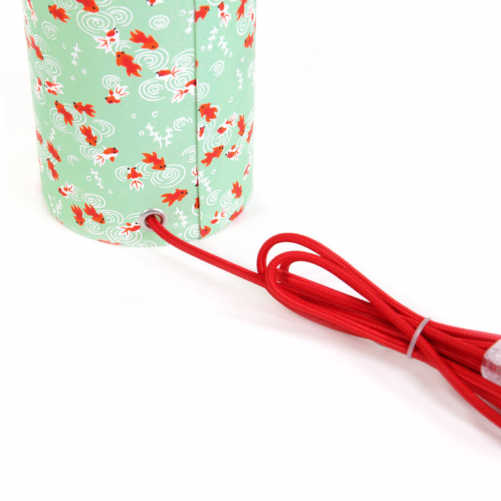 Lampe Laponaise à Poser - Poissons - Vert d'eau - M008