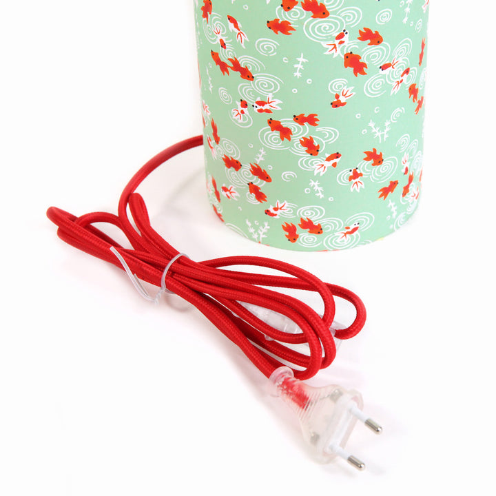 Lampe Laponaise à Poser - Poissons - Vert d'eau - M008