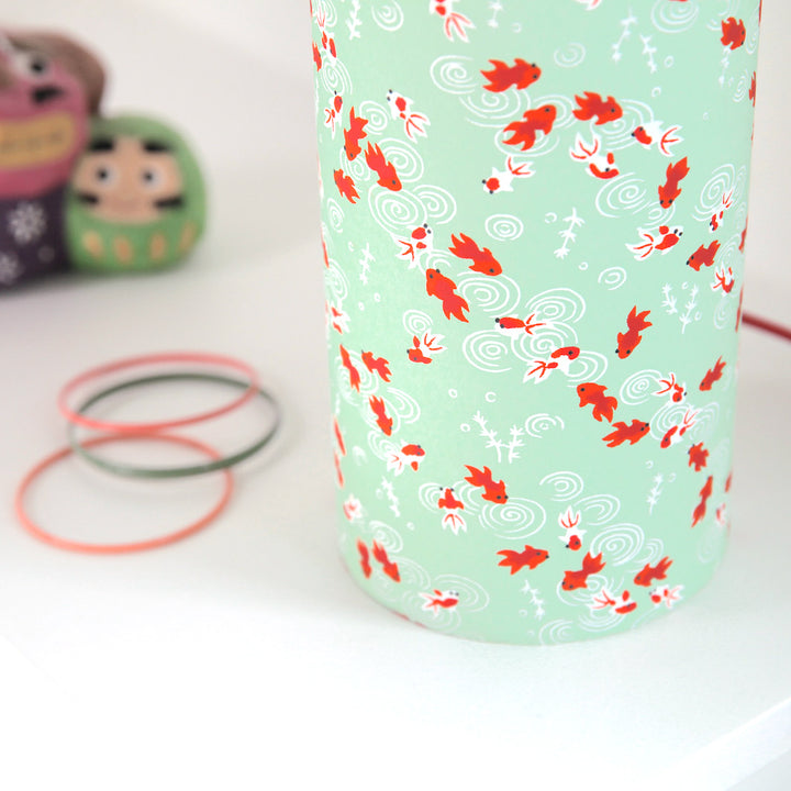 Lampe Laponaise à Poser - Poissons - Vert d'eau - M008