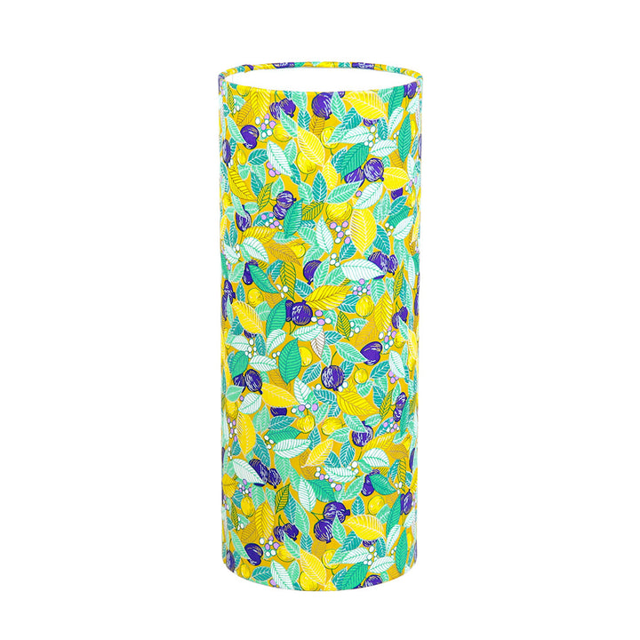 Lampe Japonaise à Poser -  Feuilles, Baies et Fruits - Jaune, Turquoise et Violet - M853