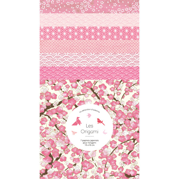Papiers Origami 15x15 cm - Rose-Papier origami-AdelineKlam