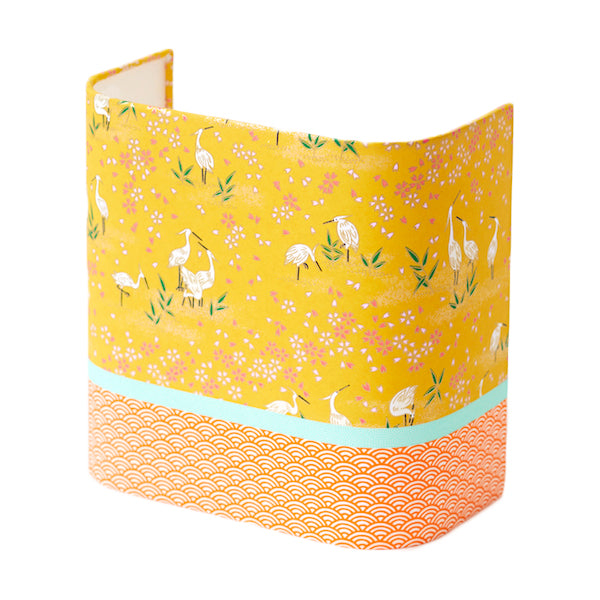 Papier Japonais - Vagues - Orange - M476-Papier japonais-AdelineKlam