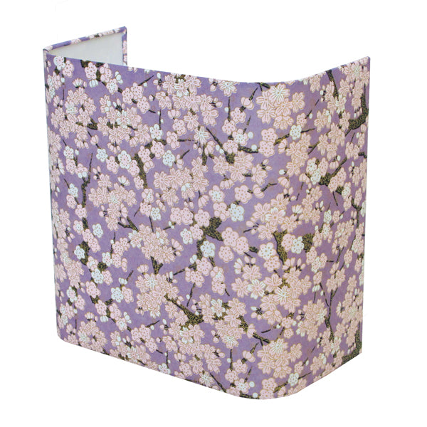 Applique murale japonaise - Fleurs de Cerisier et Prunier - Violet, Rose Pâle, Blanc et Noir - M359