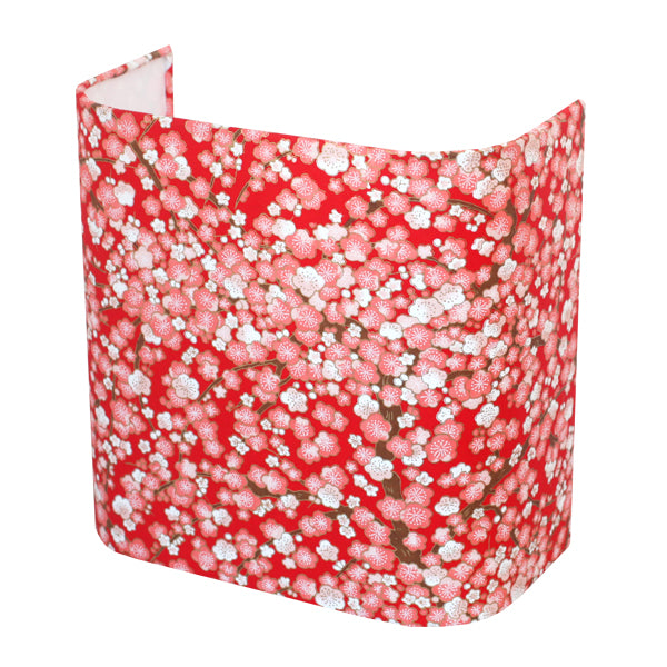 Applique murale japonaise - Fleurs de Pruniers - Rouge - M446