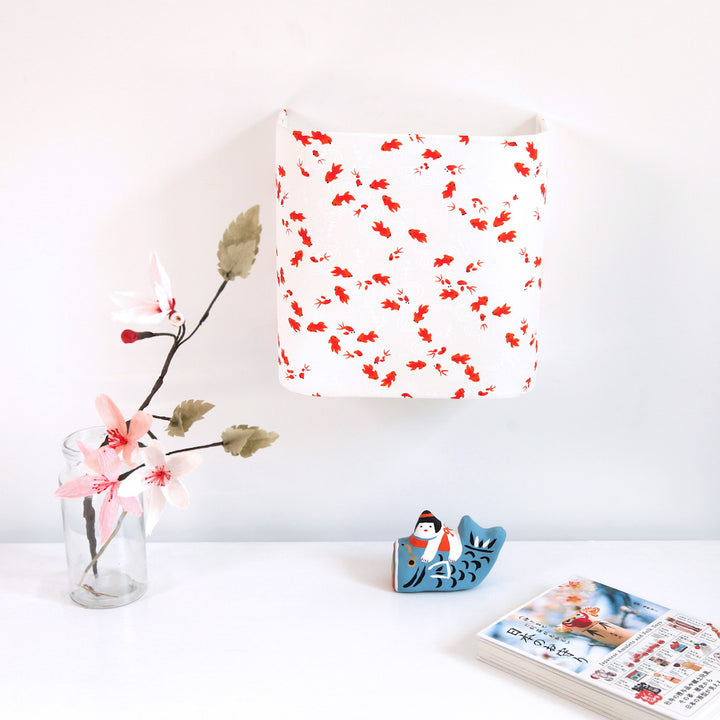 Applique murale japonaise - Poissons - Nacré blanc - M613