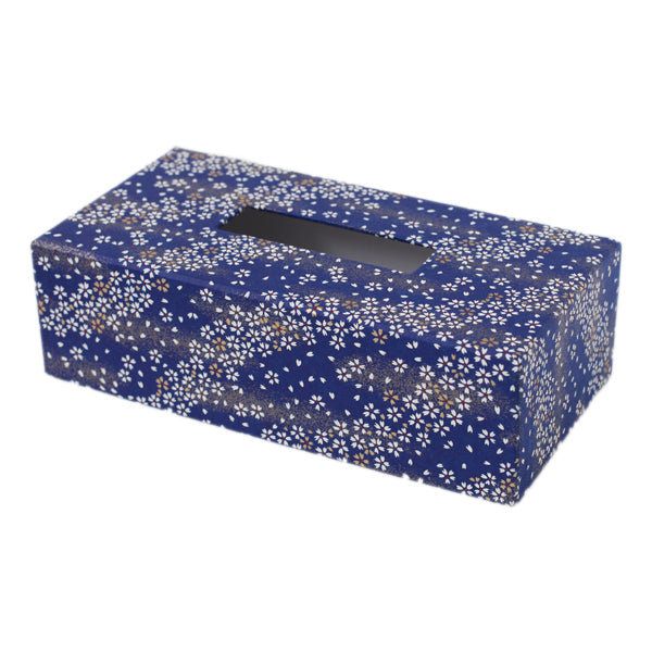 Boîte à mouchoirs Fleurs au vent violet M759