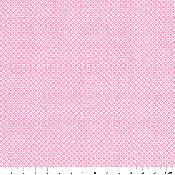 Papier Japonais - Petits jacquards blancs sur fond rose - M350-Papier japonais-AdelineKlam
