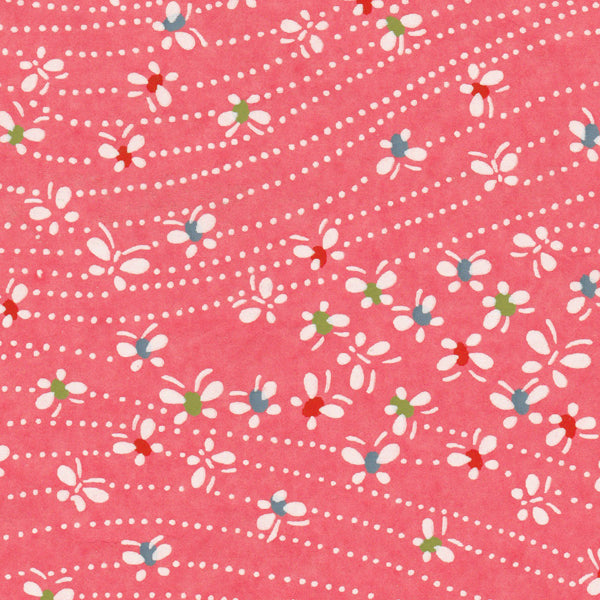 Papier Japonais - Papillons - Corail - M422-Papier japonais-AdelineKlam