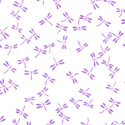 Papier Japonais - Libellules - Violet - M471-Papier japonais-AdelineKlam