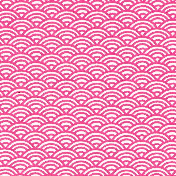 Papier Japonais - Vagues - Fuschia - M474-Papier japonais-AdelineKlam