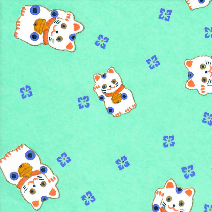 Aimant en Papier Japonais - Chat Maneki Neko - Modèles au Choix