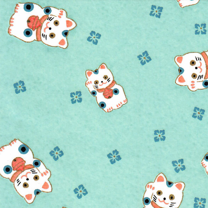 Aimant en Papier Japonais - Chat Maneki Neko - Modèles au Choix
