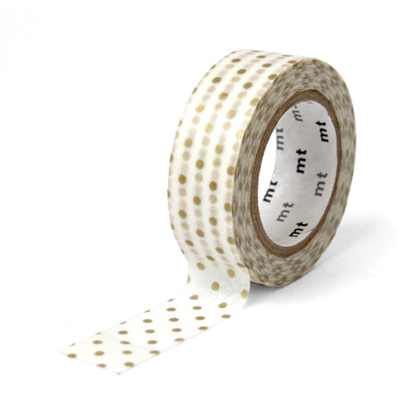 Masking Tape Petits pois dorés