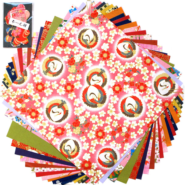24 Papiers Origami - 20x20 cm - Mélange motifs traditionnels et unis-Papier origami-AdelineKlam