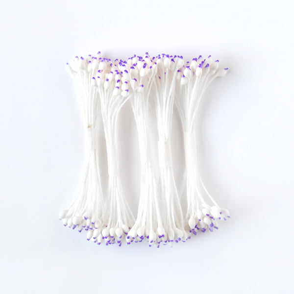 Pistils de fleur pointes mauves - Petits