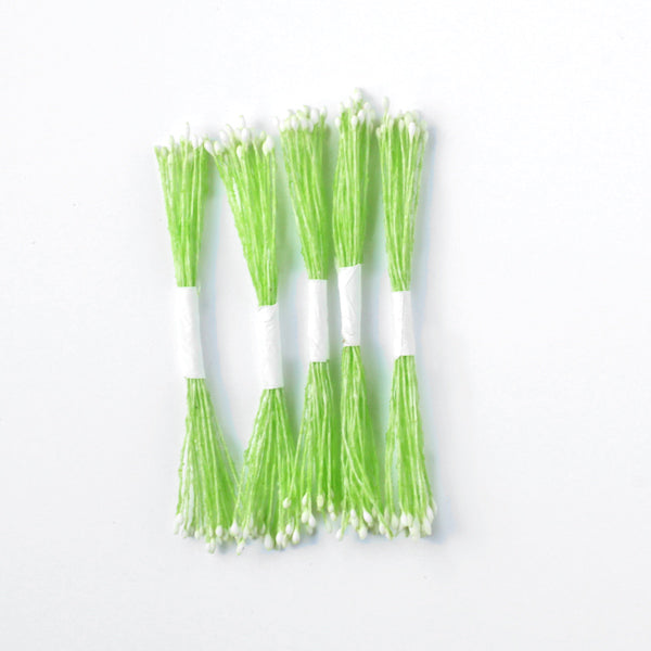 Pistils de fleur Vert et blanc - Petits
