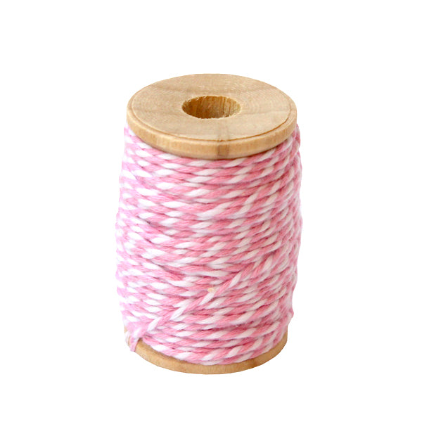Pink and white cotton thread