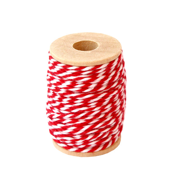 Red and white cotton thread