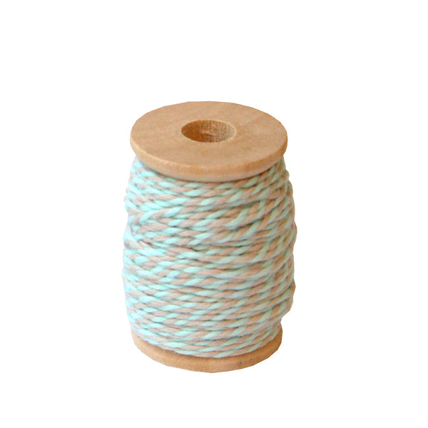 Blue and gray cotton thread
