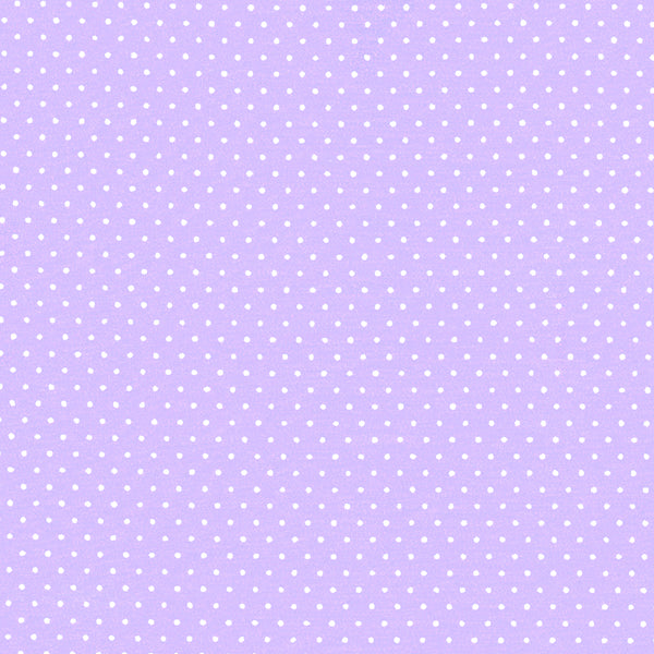 Tissu japonais Pointillés blanc fond mauve - T112