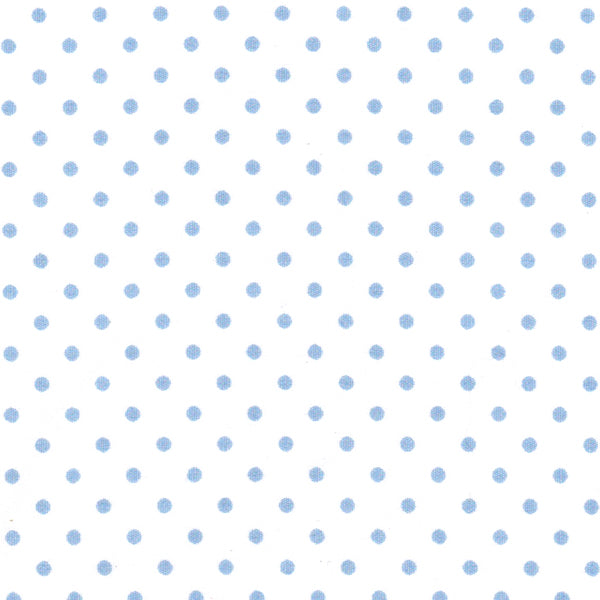 Tissu japonais Pointillés bleu fond blanc - T116