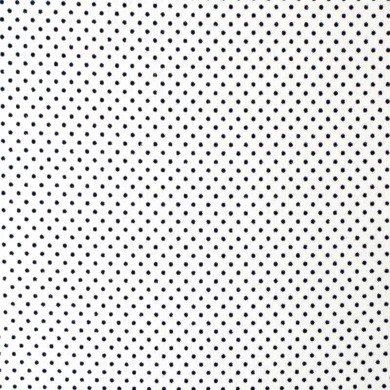 Tissu japonais Pointillés noir fond blanc HOKKOH - T020