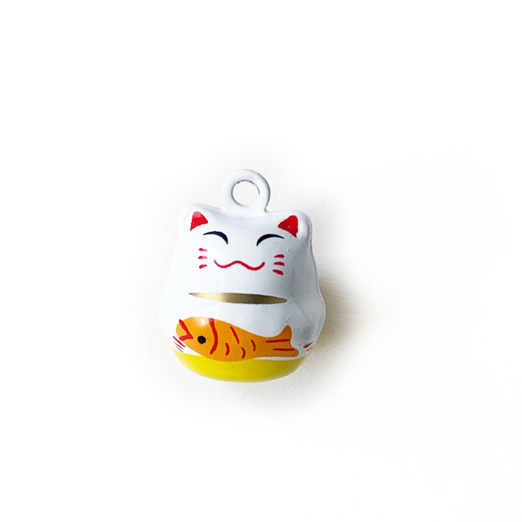 Bell - Maneki-neko Fish - White, Orange and Yellow
