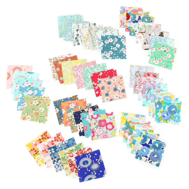 100 Papiers Origami - 6 x 6 cm - Motifs Variés - Summer