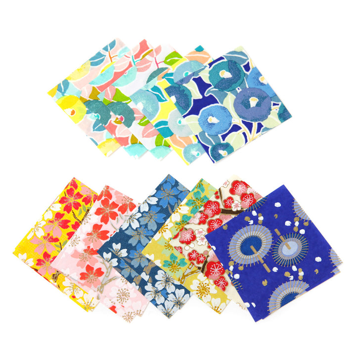 100 Papiers Origami - 6 x 6 cm - Motifs Variés - Summer