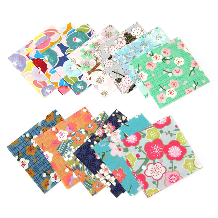 100 Papiers Origami - 6 x 6 cm - Motifs Variés - Summer