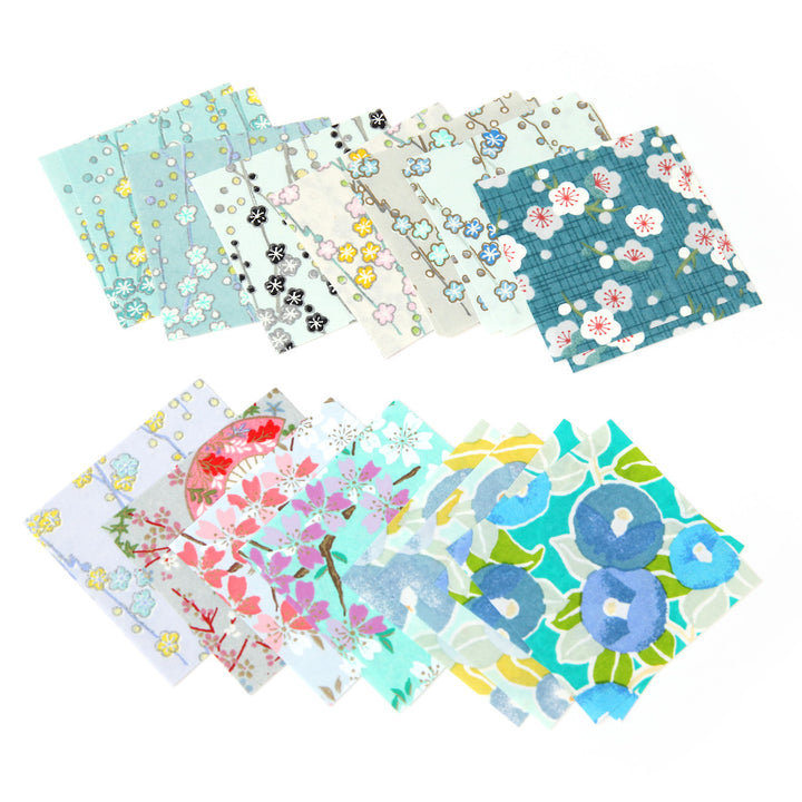 100 Papiers Origami - 6 x 6 cm - Motifs Variés - Summer