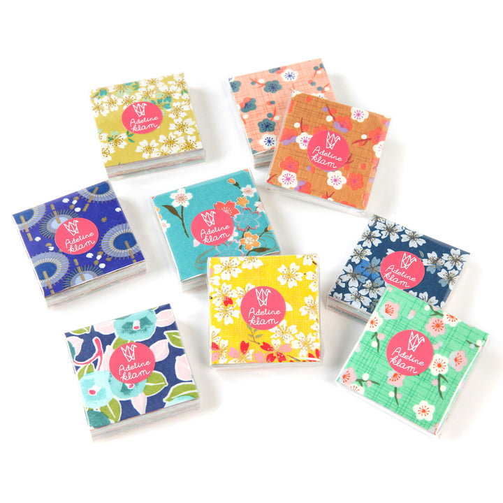 100 Papiers Origami - 6 x 6 cm - Motifs Variés - Summer