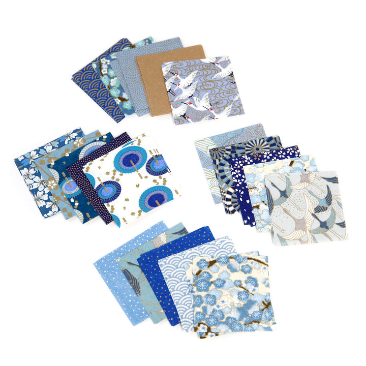 100 Papiers Origami - 6 x 6 cm - Motifs Variés - Océan