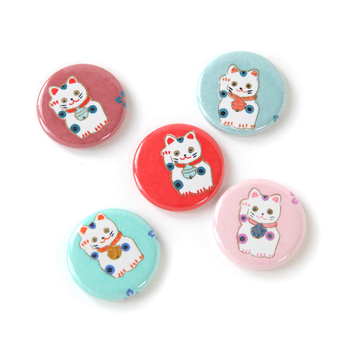 Aimant en Papier Japonais - Chat Maneki Neko - Modèles au Choix