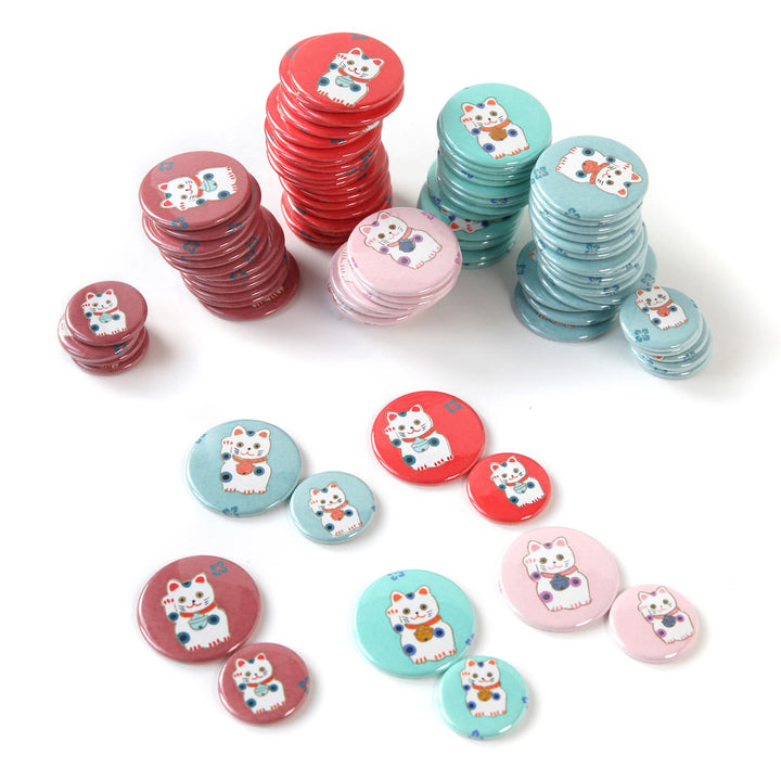 Aimant en Papier Japonais - Chat Maneki Neko - Modèles au Choix